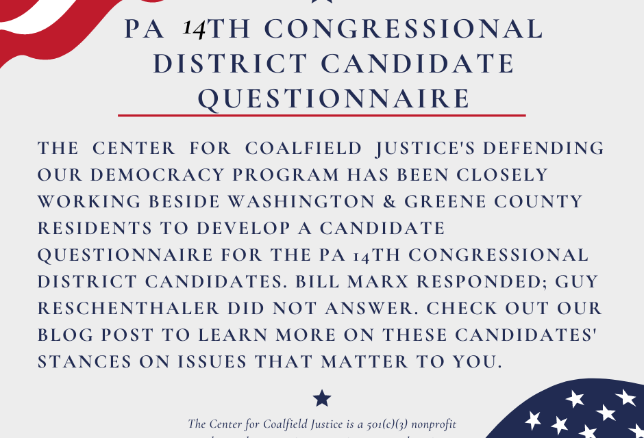 14th Congressional District Candidate Questionnaire