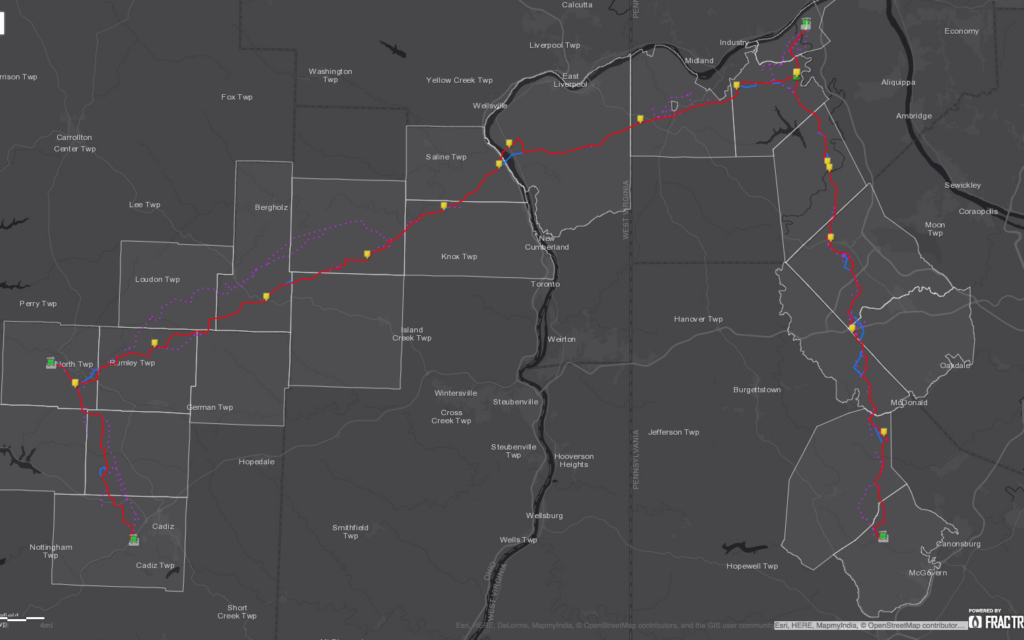 Falcon Pipeline Map