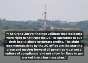 DEP trust fracking rig