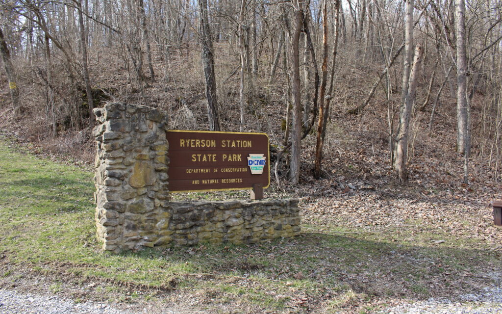 sign for Ryerson Station State Park