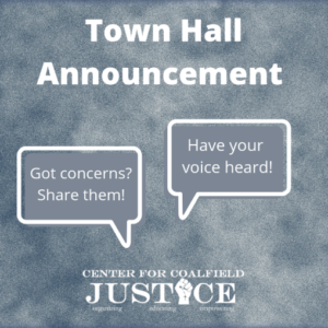 Town hall announcement w/ logo