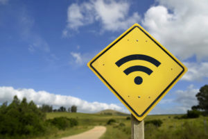 Wifi sign yellow