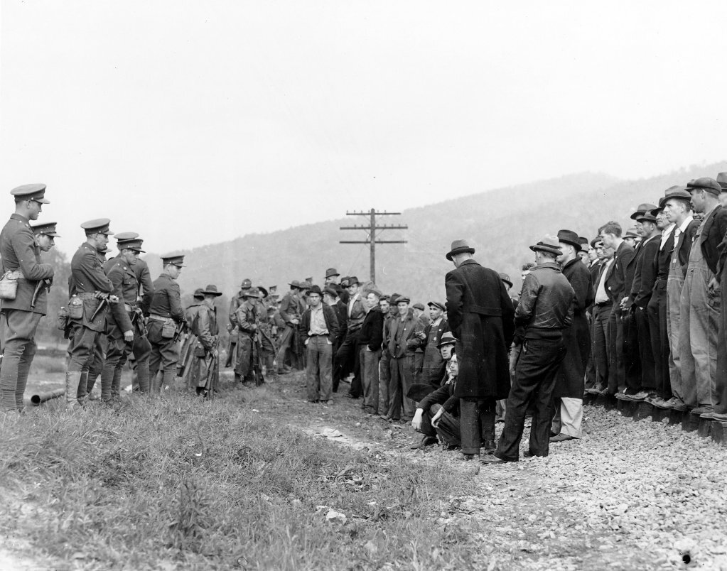  Harlan County Mine strike 1937 Source: University of Kentucky 