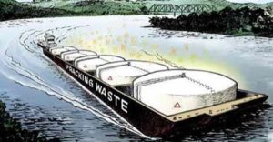 fracking waste barge OVEC