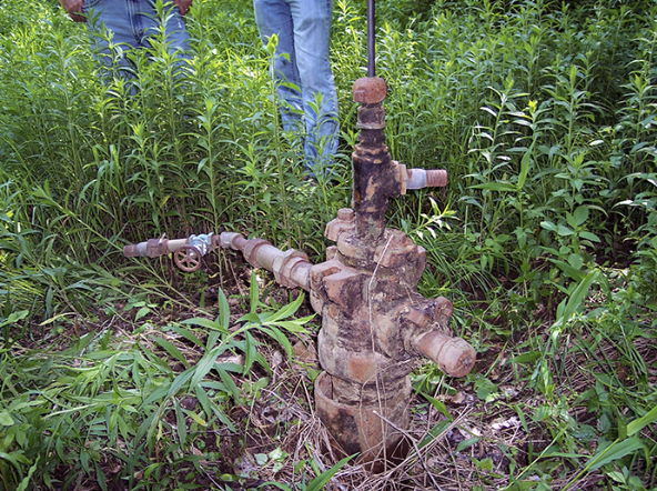 an abandoned gas well