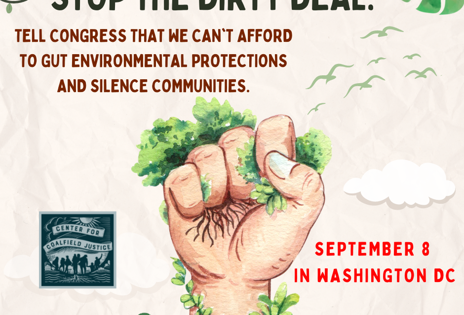 Stop the dirty deal. Join us in Washington DC on September 8.