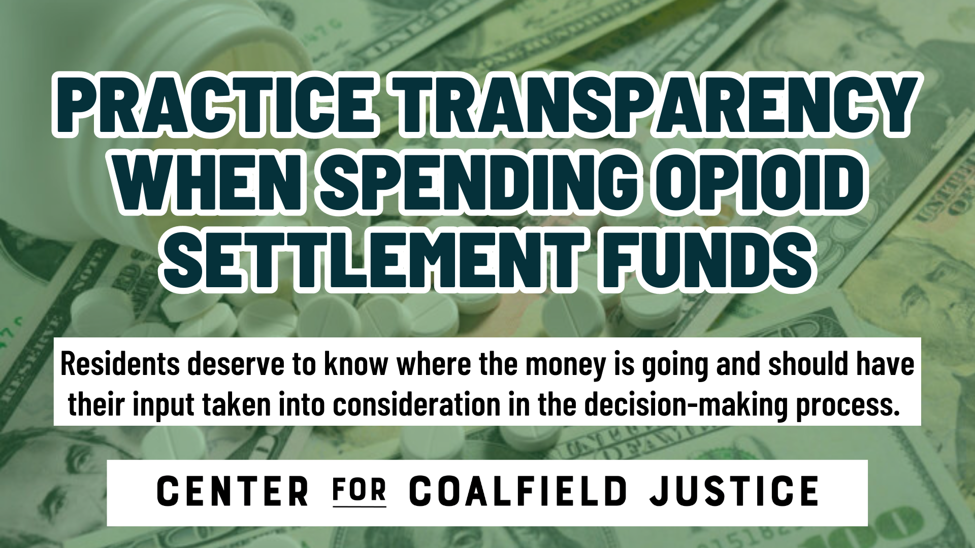 Opioid Fund Transparency Petition Action Alert (Facebook Event Cover)
