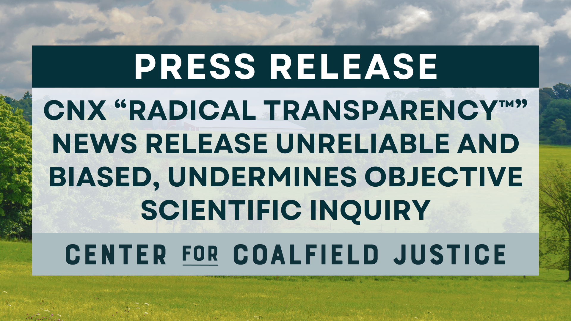 Radical Transparency Update Press Release Graphic