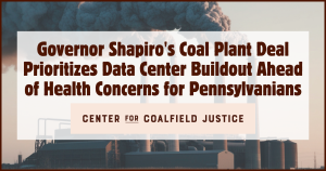 Shapiro Coal Plant Statement Graphic