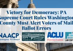 Mail Ballot SCOPA Win Press Release