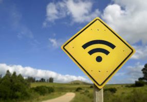 Wifi sign yellow